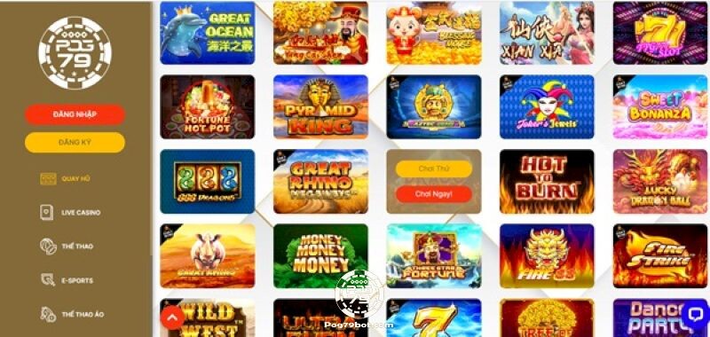 Cách chơi Slot game tại Pog79 chi tiết